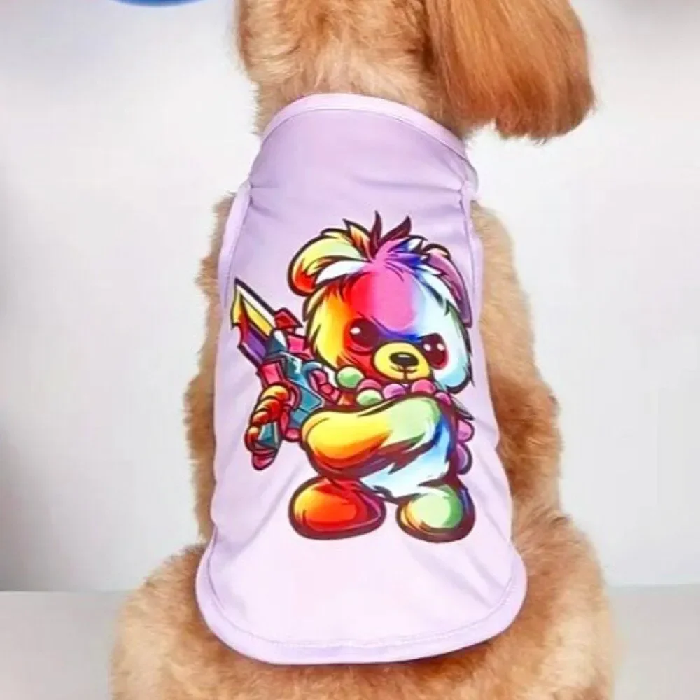 Bear Graphic T-Shirt Dog Cat Pet‎ Large Shirt NWOT